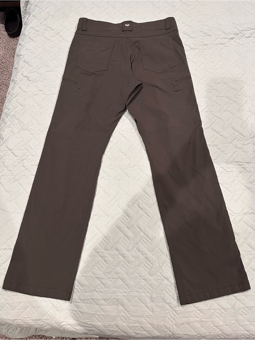 Wrangler Outdoor Pants Men’s Olive green Cargo Hiking Work Utility Stretch Pants - Picture 5 of 5